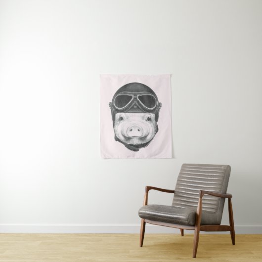 Dareduivel Pig Wandkleed (In situ)