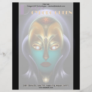 Daria Cyborg Queen Gepersonaliseerd Briefhoofd
