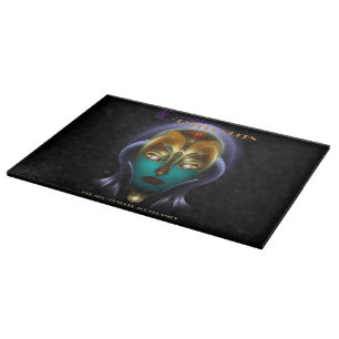 Daria Cyborg Queen Glass Cutting Board 15x11 Snijplank