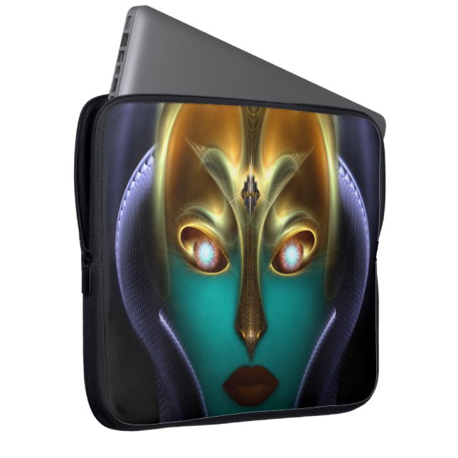 Daria Cyborg Queen-hoes Laptop Sleeve (Voorkant Rechts)