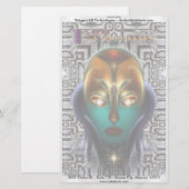 Daria Cyborg Queen Tech Briefpapier (Voorkant / Achterkant)