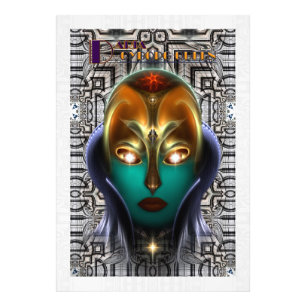 Daria Cyborg Queen Tech Photo Print Foto Afdruk