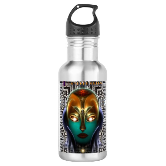 Daria Cyborg Queen Tech Waterfles (Voorkant)