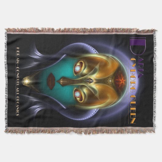Daria Cyborg Queen Throw Blanket Deken (Voorkant)