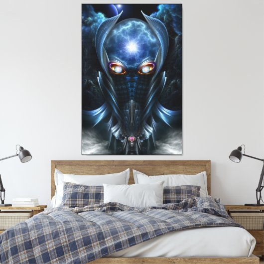 Darian Warrior Canvas Print (Insitu (Slaapkamer))