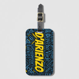 D'Arienzo Tango Word Art Bagagelabel