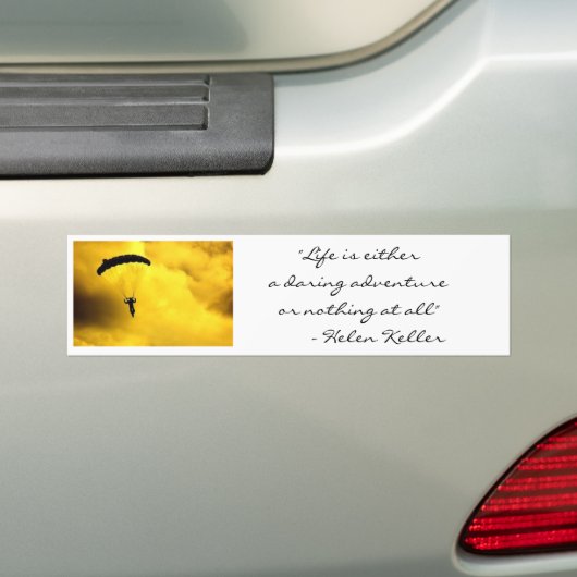 Daring avontuur bumpersticker (Op auto)