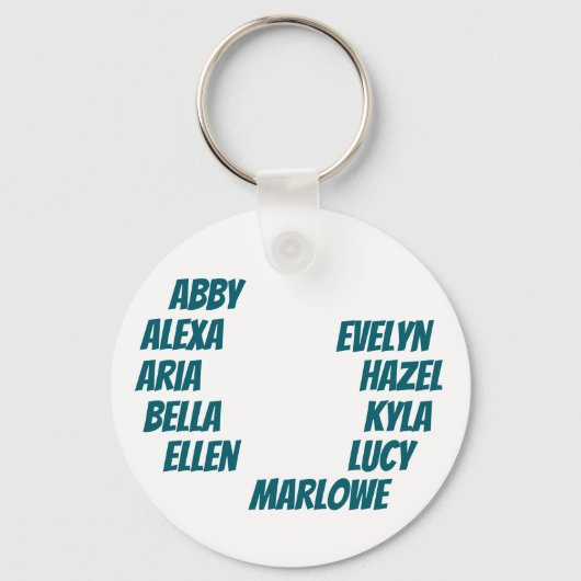 Daring Donuts - Softball Bag Sleutelhanger (Achterkant)