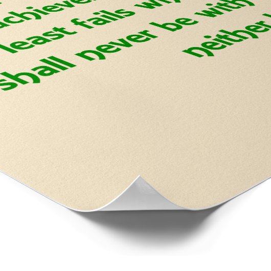 Daring groot - Poster (Hoek)