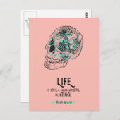 Daring Life Quote Briefkaart (Voorkant / Achterkant)