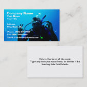 Daring Scuba Diver Visitekaartje (Voorkant / Achterkant)