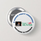 Dario Hunter voor President Ronde Button 5,7 Cm (Voorkant /achterkant)