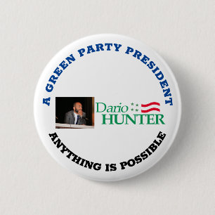 Dario Hunter voor President Ronde Button 5,7 Cm