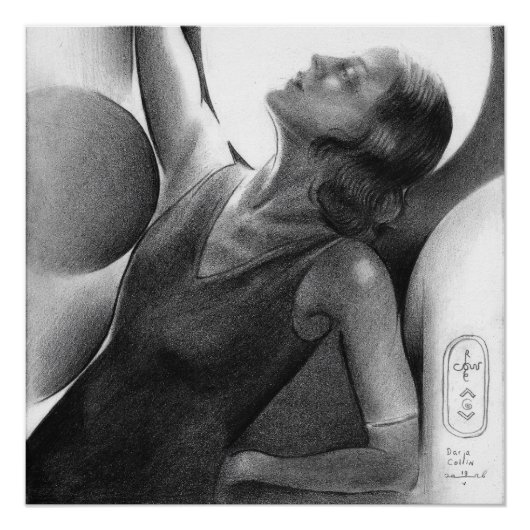 Darja Collin sous la Lune – Danseuse Art Déco (Devant)