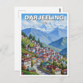 Darjeeling India  Briefkaart (Voorkant / Achterkant)
