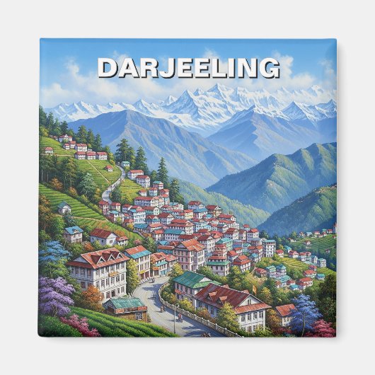 Darjeeling India  Magneet (Voorkant)