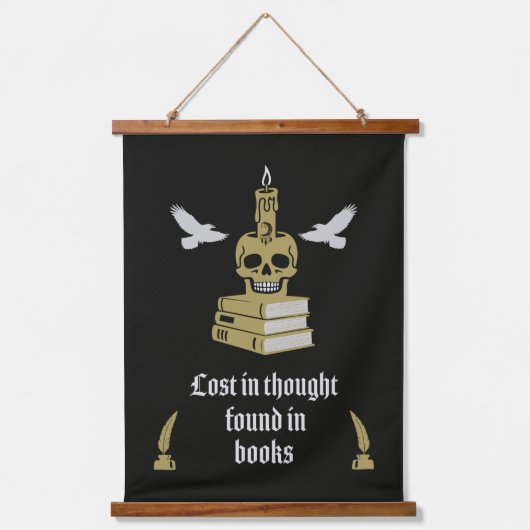 Dark Academia Aesthetic Hangend Wandkleed (Voorkant)