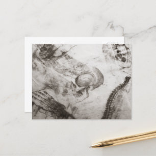 Dark Academia anatomie Briefkaart