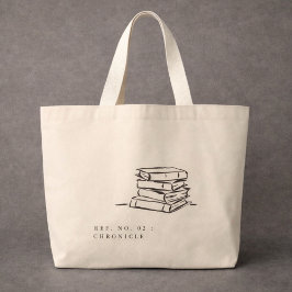 Dark Academia – Book Art | Introvert Gift Library Grote Tote Bag