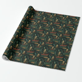 Dark Academia Book Lover Wrapping Paper Cadeaupapier