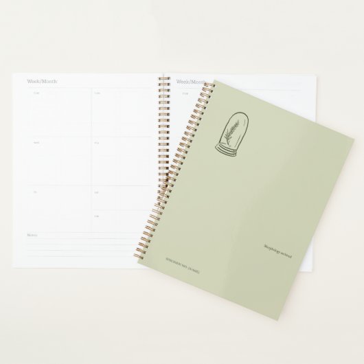 Dark Academia Botany Garden Reader Gift (Devant avec enveloppe)
