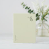 Dark Academia Botany Garden Reader Gift Briefkaart (Staand voorkant)