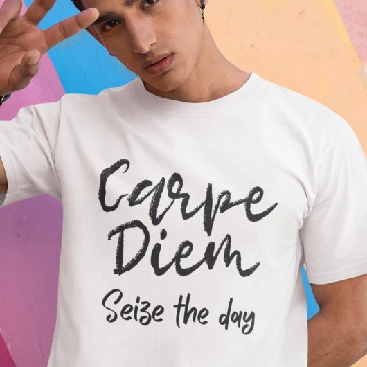 Dark Academia Carpe Diem  Typografie T-shirt