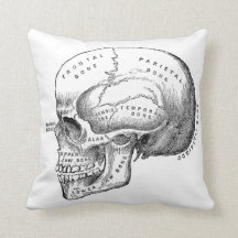Dark Academia Coussin crâne