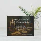 Dark Academia Dinner Book Club Birthday Party Kaart (Staand voorkant)