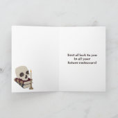 Dark Academia Foto Afstuderen Gefeliciteerd Kaart (Binnen)