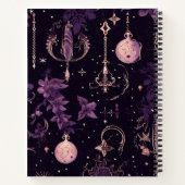 Dark Academia Gothic Esthetische naam Sentiment Notitieboek (Achterkant)