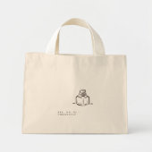 Dark Academia – Ink Pot Art | Introvert Gift Mini Tote Bag (Voorkant)