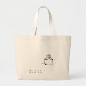 Dark Academia –Introvert Gift Library Book Grote Tote Bag (Voorkant)