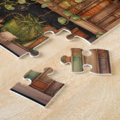 Dark Academia Librairies et Puzzle Plante (Côté)