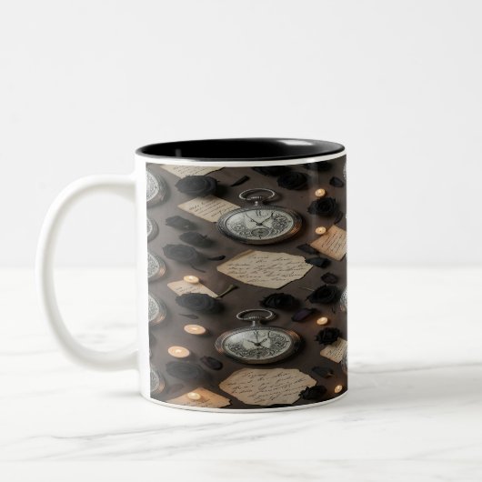 Dark Academia Pocket Watch Mug (Gauche)