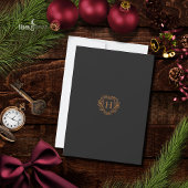 Dark Academia Red Velvet Christmas Invitation