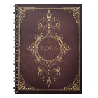 Dark Academia  Scrollwork Book Hoesje Notitieboek
