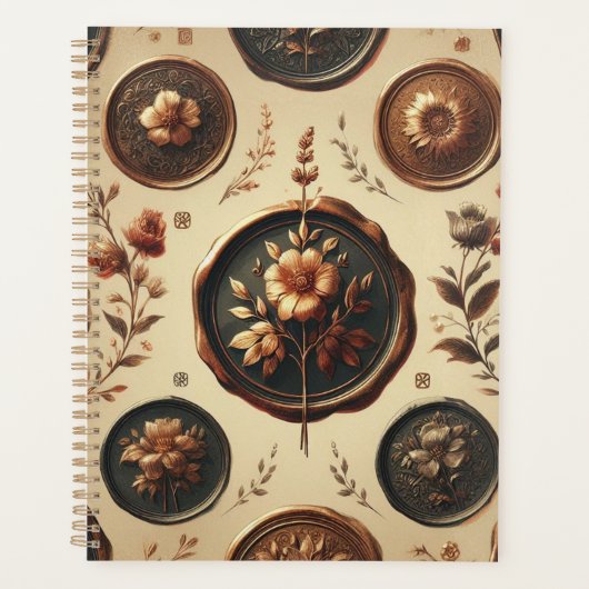 Dark Academia Stamp  Gotische Filatelie Planner (Voorkant)