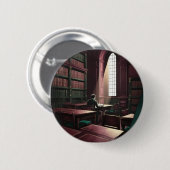 Dark Academia-toets Ronde Button 5,7 Cm (Voorkant /achterkant)