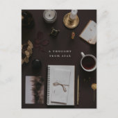 Dark Academia vintage writer Briefkaart (Voorkant)