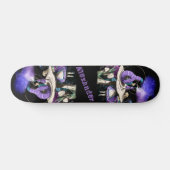 Dark Alice and the Caterpillar Smoking on Mushroom Skateboard (Horizontaal)