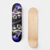 Dark Alice and the Caterpillar Smoking on Mushroom Skateboard (Voorkant)