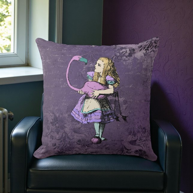 Dark Alice Rustic Deep Purple Kussen (Creator heeft geüpload)