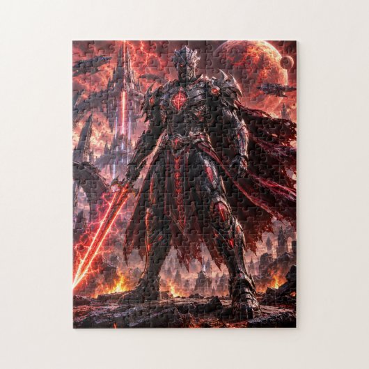 Dark Alien Warrior Puzzle (Vertical)
