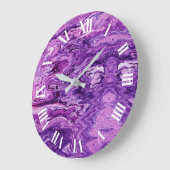 Dark Amethyst Marble Melt Grote Klok (Hoek)