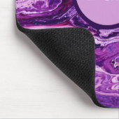Dark Amethyst Marble Melt Muismat (Hoek)