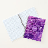 Dark Amethyst Marble Melt Notitieboek (Binnen)