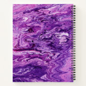 Dark Amethyst Marble Melt Notitieboek (Achterkant)