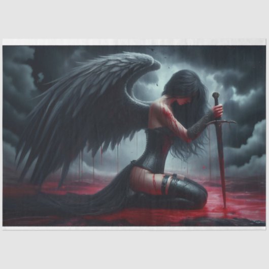 Dark Angel Battle Tissue Papier (Voorkant)