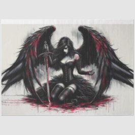 Dark Angel Comic Style Tissue Paper Tissuepapier
